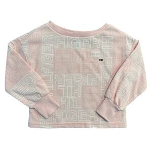 Tommy Hilfiger Logo Crewneck Sweatshirt, Pink, Toddler Girl 2T